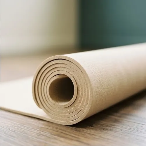 Rolled yoga mat